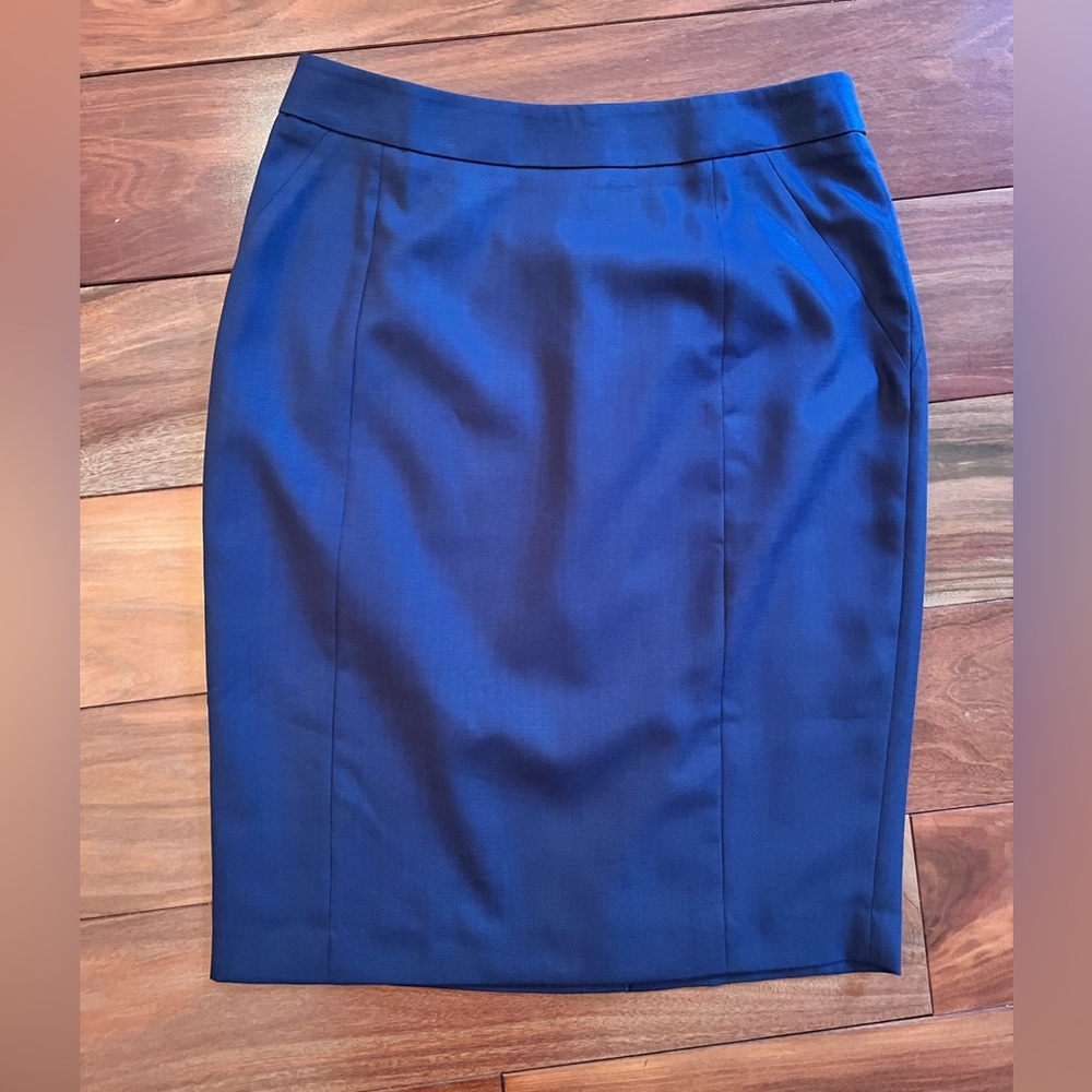 Reiss Onix Navy Blue Pencil Skirt